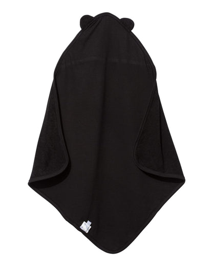 Rabbit Skins Terry Cloth Hooded Towel with Ears 1013 #color_Black