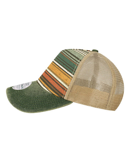 LEGACY Old Favorite Five-Panel Trucker Cap OFAFP #color_Green Stripe
