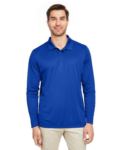 Team 365 Men's Zone Performance Long Sleeve Polo TT51L #colormdl_Sport Royal