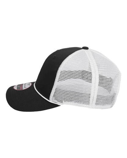 Imperial The Night Owl Performance Rope Cap 7055 #color_Black/ White