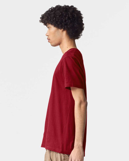 American Apparel Unisex Fine Jersey Tee 2001 #colormdl_Cardinal