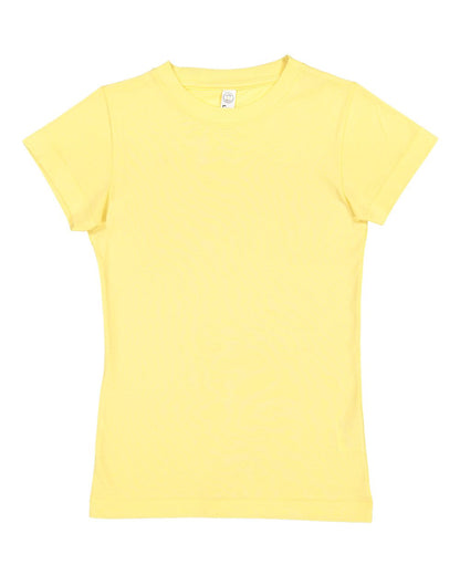 LAT Girls' Fine Jersey Tee 2616 #color_Butter