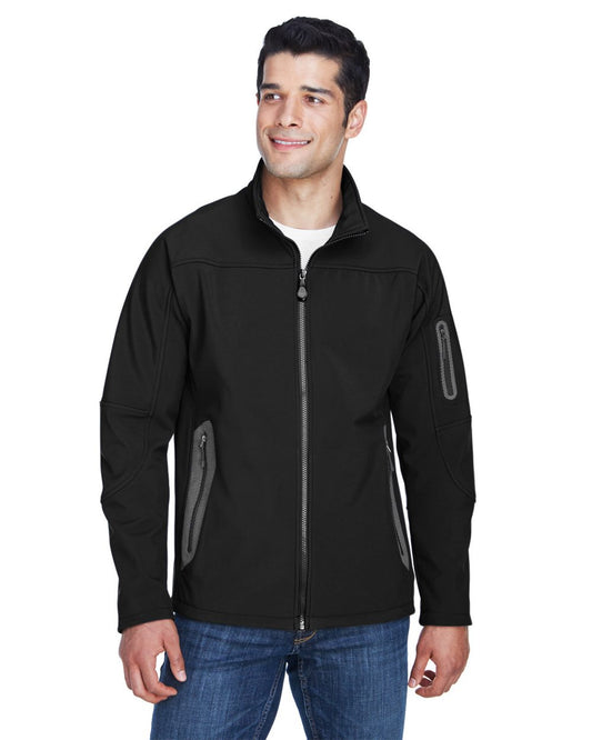North End Men's Three Layer Fleece Bonded Shell Technical Jacket 88138