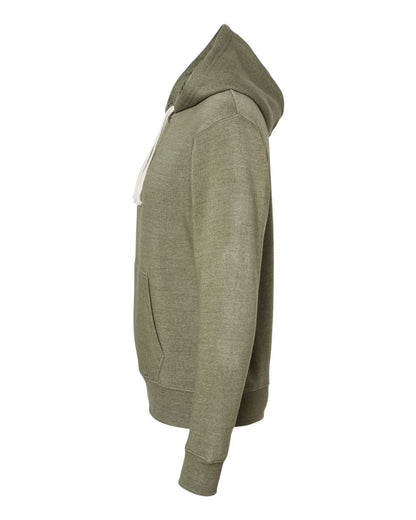 J. America Men's Triblend Fleece Hooded Sweatshirt 8871 #color_Olive Triblend