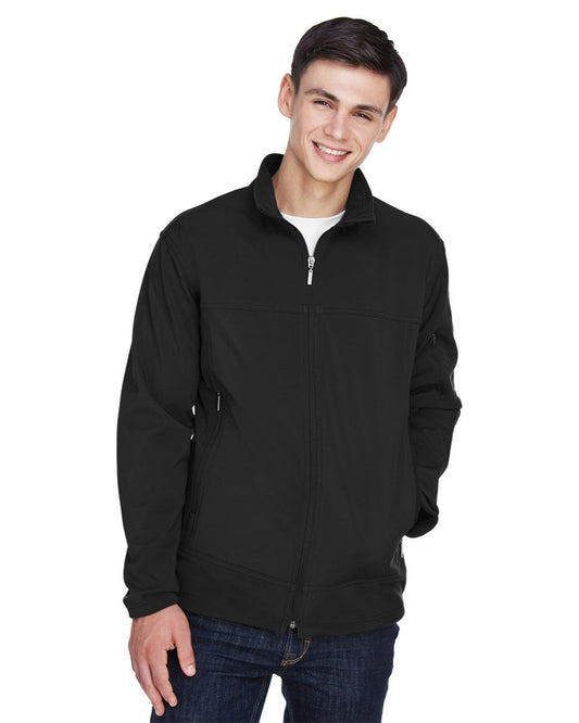 North End Men's Three Layer Fleece Performance Soft Shell Jacket 88099