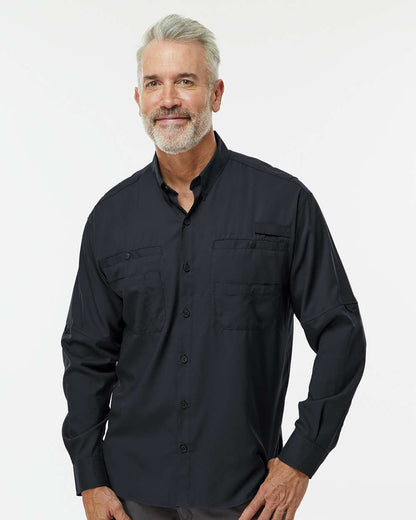 Paragon Men's Kitty Hawk Performance Fishing Shirt 702 #colormdl_Black