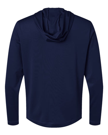 Adidas Men's Lightweight Quarter-Zip Hooded Pullover A596 #color_Collegiate Navy