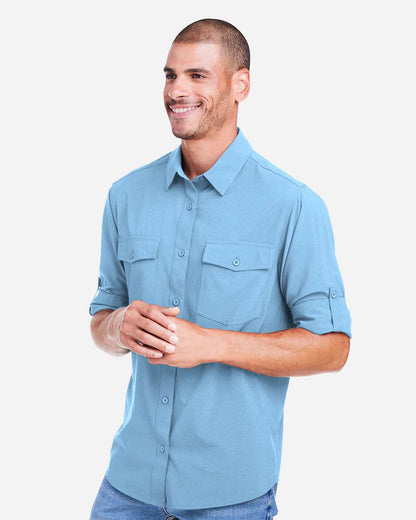 CORE365 Men's Ultra UVP® Marina Shirt CE510L #colormdl_Columbia Blue