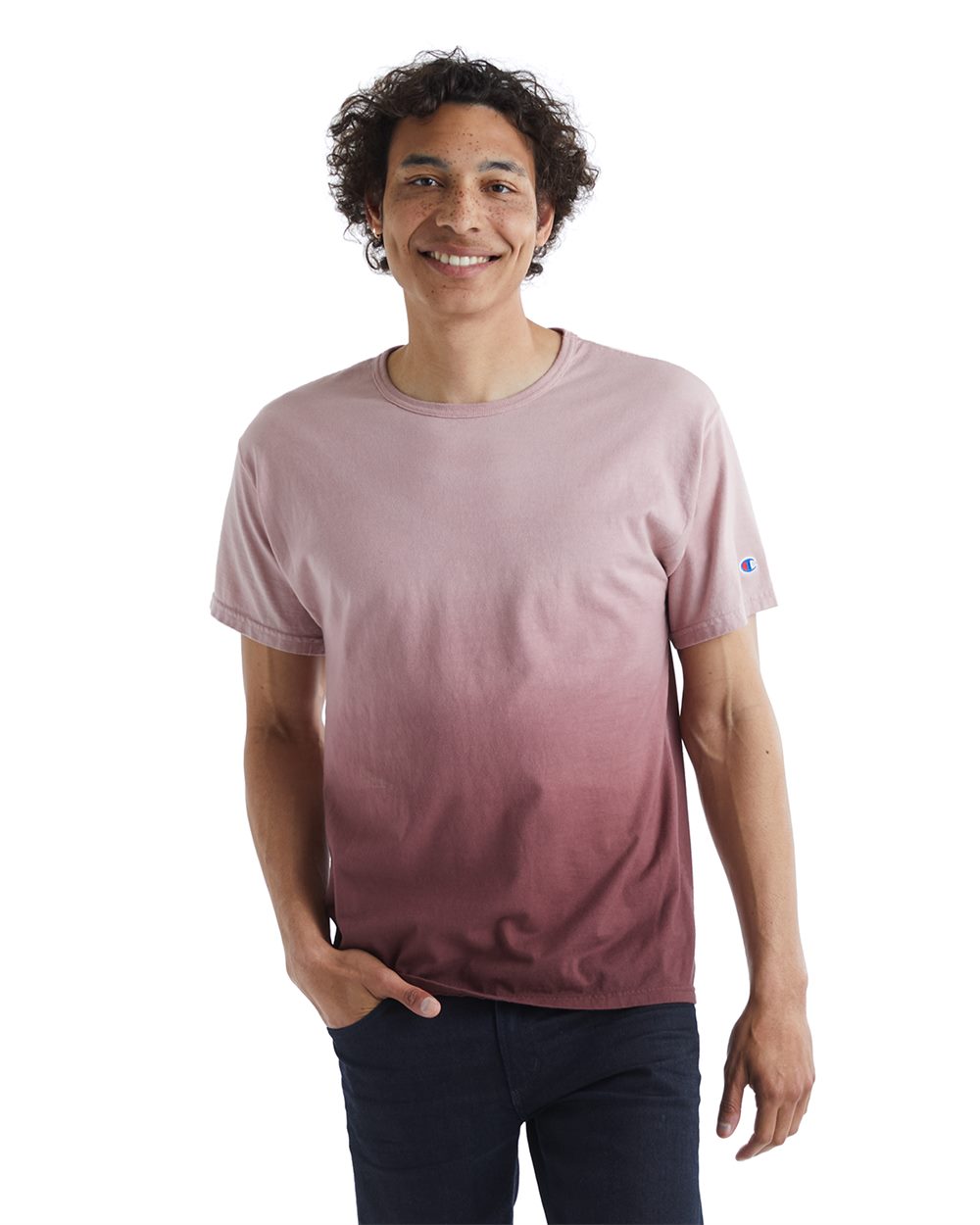 Champion Unisex Classic Jersey Dip Dye T-Shirt CD100D