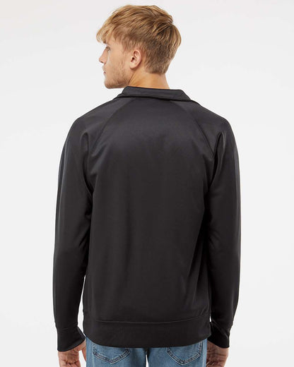 Independent Trading Co. Lightweight Poly-Tech Full-Zip Track Jacket EXP70PTZ #colormdl_Black/ Black