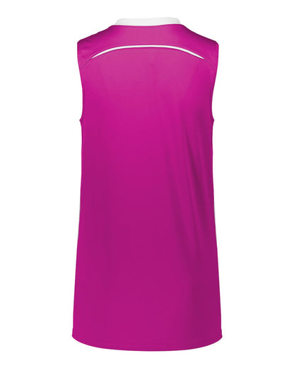 Augusta Sportswear Girls' Rover Jersey 1688 #color_Power Pink/ White