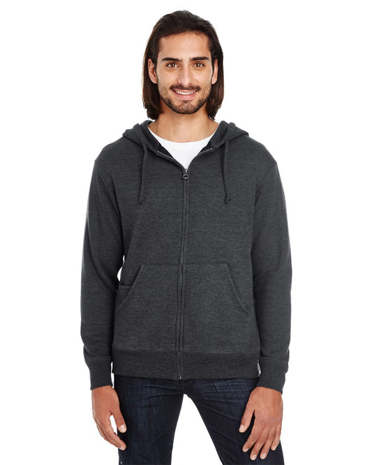 Threadfast Apparel Unisex Tri-Blend French Terry Full-Zip 321Z