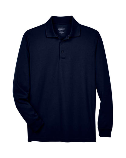 CORE365 Men's Pinnacle Performance Long Sleeve Piqué Polo 88192 #color_Classic Navy