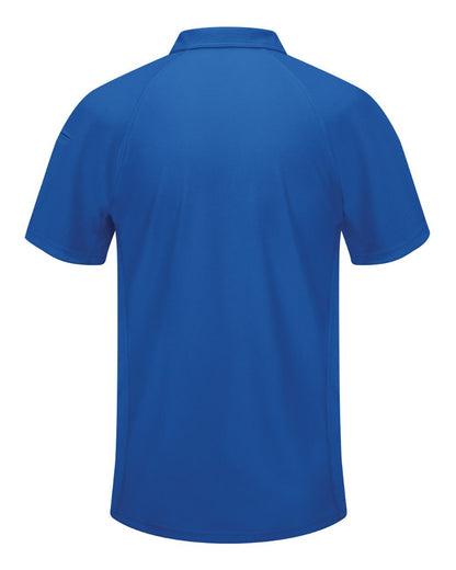 Red Kap Men's Performance Knit® Flex Series Active Polo SK92 #color_Royal Blue