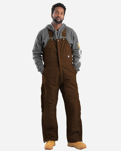 Berne Apparel Men's Heritage Insulated Bib Overall B415 #colormdl_Bark