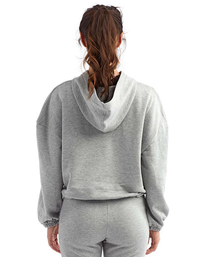 TriDri Women's Cropped Maria Hooded Sweatshirt TD085 #colormdl_Heather Grey