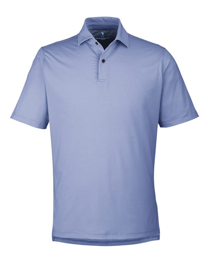 Fairway & Greene Men's USA Made Mini Stripe Tech Polo I11526 #color_Marine