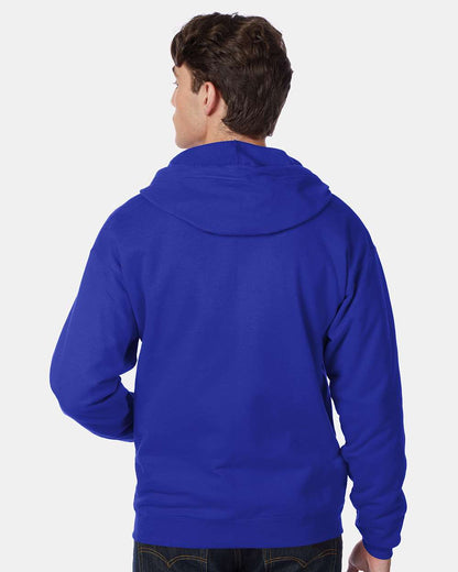 Hanes Unisex EcoSmart® Full-Zip Hooded Sweatshirt P180 #colormdl_Deep Royal
