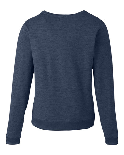 Puma Golf Women's Cloudspun Crewneck Sweatshirt 599267 #color_Navy Blazer Heather