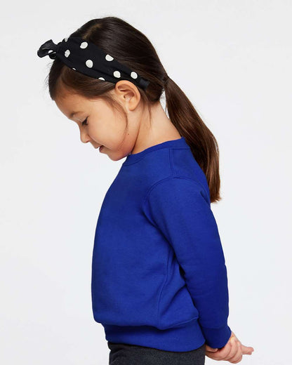 Rabbit Skins Toddler Fleece Crewneck Sweatshirt 3317 #colormdl_Royal