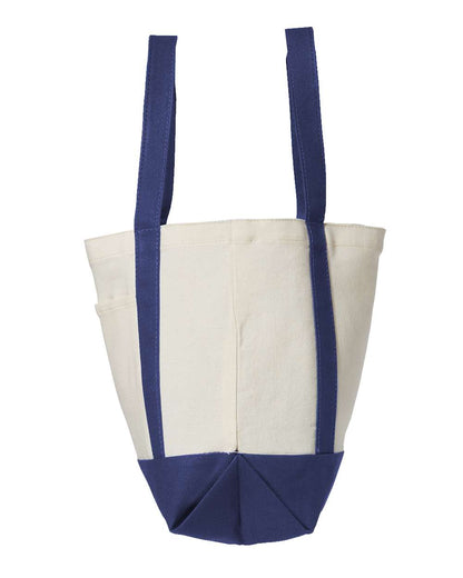 Liberty Bags Seaside Boater Tote 8867 #color_Natural/ Navy