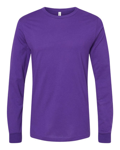 BELLA + CANVAS Jersey Long Sleeve Tee 3501 #color_Team Purple