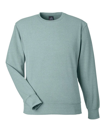 J. America Unisex Element Fleece Crewneck Sweatshirt 8761 #color_Peacock