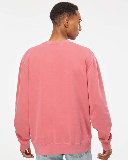 Independent Trading Co. Midweight Pigment-Dyed Crewneck Sweatshirt PRM3500 #colormdl_Pigment Pink