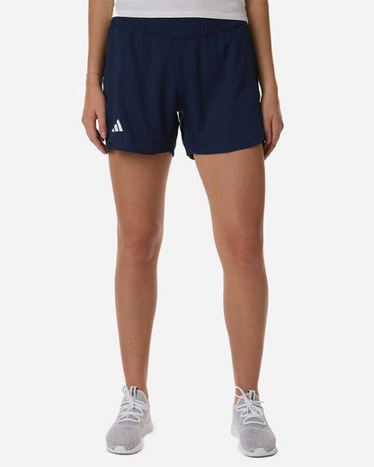 Adidas Women's D4T Woven 3" Shorts AT306 #colormdl_Team Navy Blue/ White