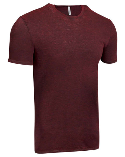 Threadfast Apparel Unisex Cross Dye T-Shirt 115A #color_Black Cherry