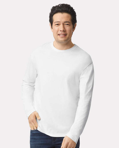 Gildan Unisex Softstyle® Long Sleeve T-Shirt 64400 #colormdl_White
