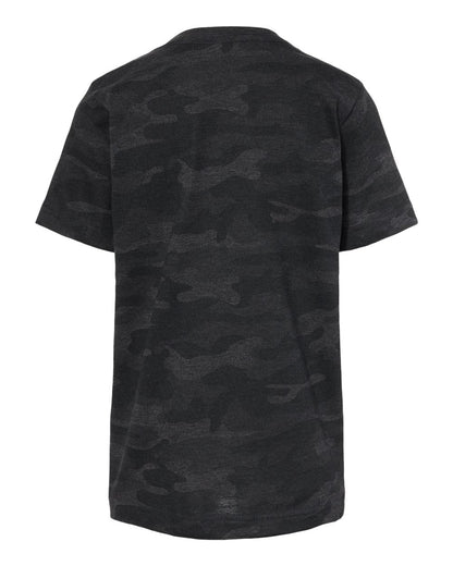 LAT Youth Fine Jersey Tee 6101 #color_Storm Camo