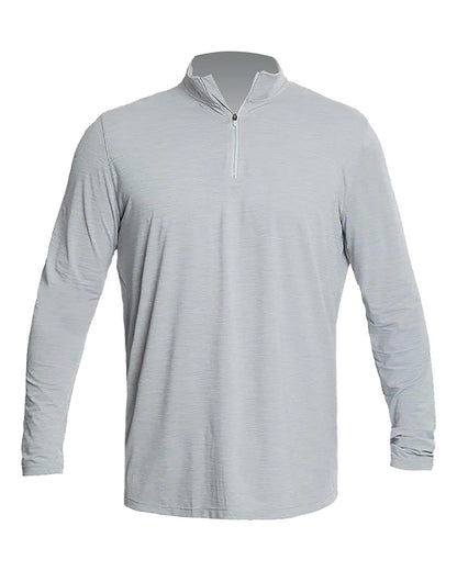 ANETIK Men's Low Pro Quarter-Zip Pullover MVQTRL9 #color_Alloy Heathered