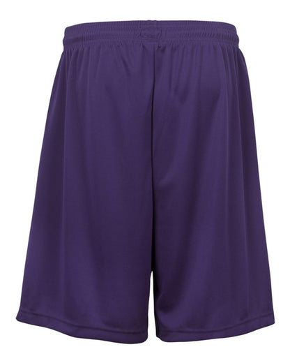 Badger Youth B-Dry 6" Shorts 2107 #color_Purple 