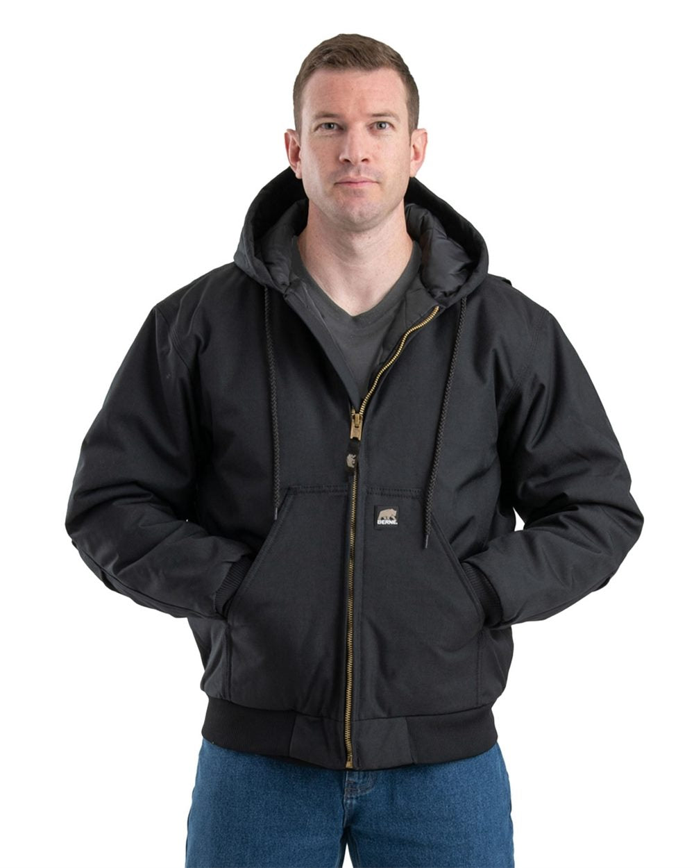Berne Apparel Men's Tall ICECAP Insulated Hooded Jacket NJ51T