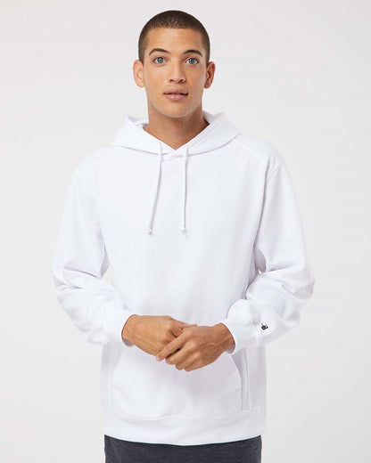 Badger Men's Performance Fleece Hooded Sweatshirt 1454 Badger Men&#39;s Performance Fleece Hooded Sweatshirt 1454