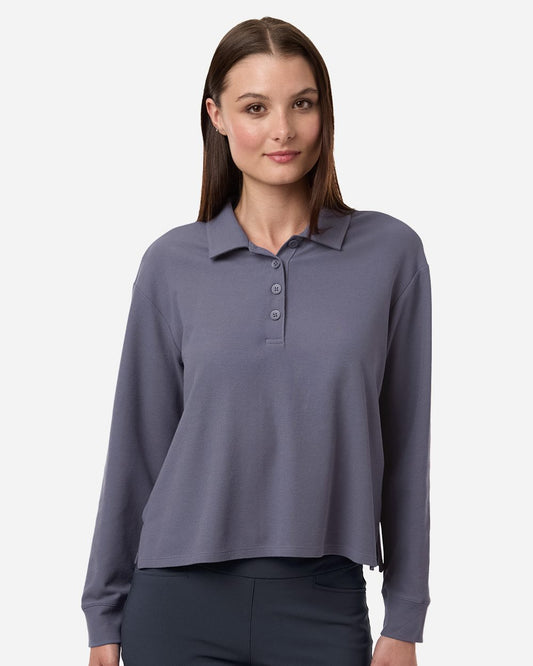 Adidas Women's Beyond Long Sleeve Loose Polo A1008