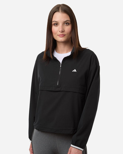 Adidas Women's Go-To Quarter-Zip Jacket A1012 Adidas Women&#39;s Go-To Quarter-Zip Jacket A1012