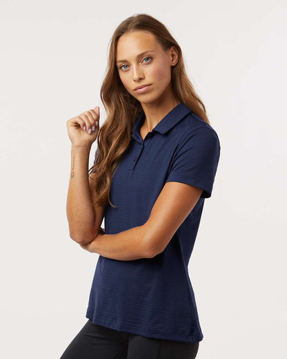 Adidas Women's Textured Stripe Polo A707 #colormdl_Dark Blue