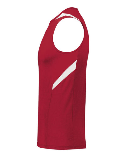 Holloway Unisex PR Max Compression Jersey 221037 #color_Scarlet/ White