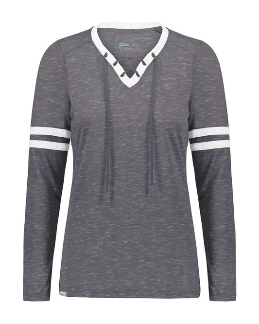 Holloway Women's Eco Revive™ Monterey Long Sleeve V-Neck T-Shirt 223246