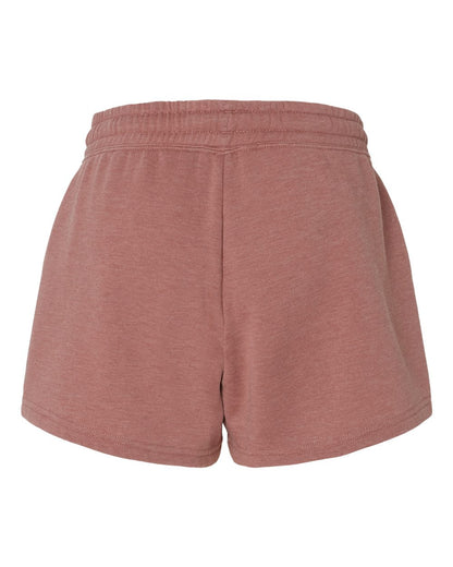 Independent Trading Co. Women’s Lightweight California Wave Wash Fleece Shorts PRM20SRT #color_Dusty Rose