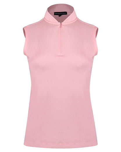 Swannies Women's Brynn Quarter-Zip Sleeveless Polo SW2900L Swannies Women's Brynn Quarter-Zip Sleeveless Polo SW2900L