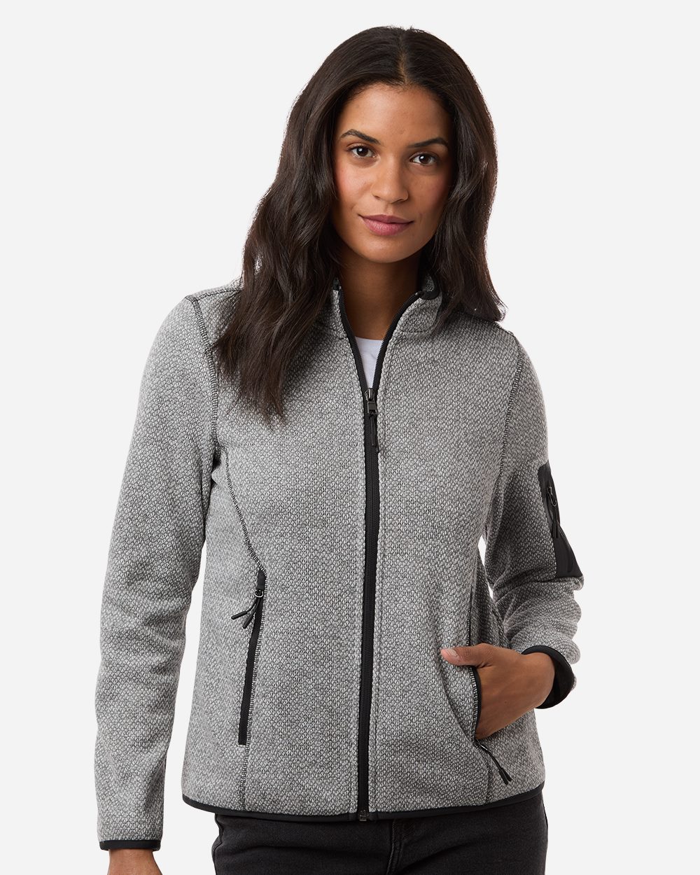 North End Women's Jasper Full-Zip Fleece Jacket NE730W