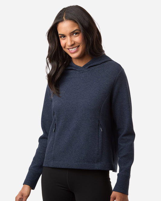 North End Women's Spirit Textured Hooded Pullover NE729W