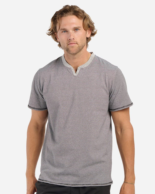 Boxercraft Men's Striped V-Notch T-Shirt BM2401