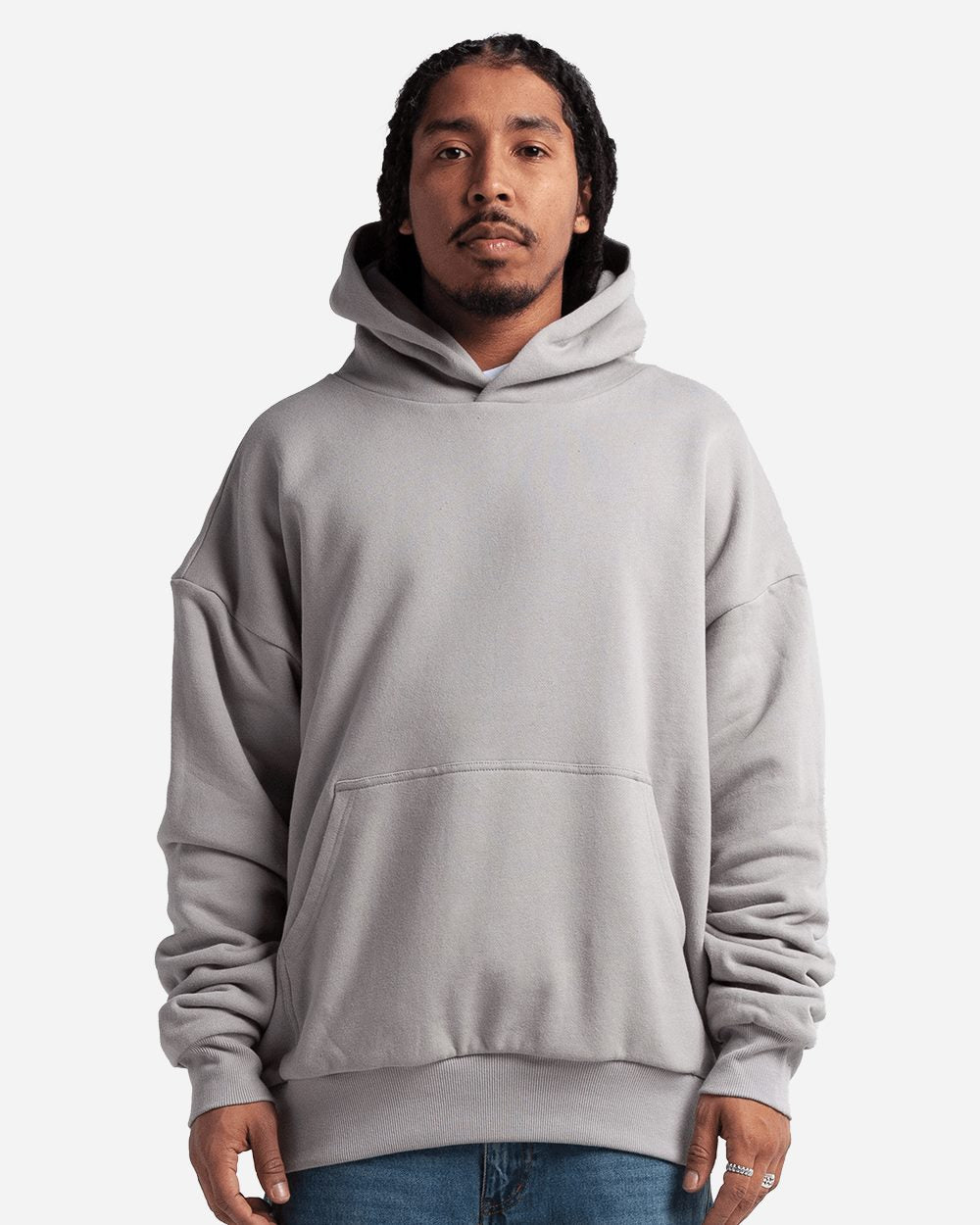 Shaka Wear Men's Garment-Dyed Double Layer Reversible Hooded Sweatshirt SHDLP