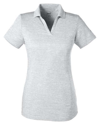 Puma Golf Women's Icon Heather Polo 596802 #color_Bright White
