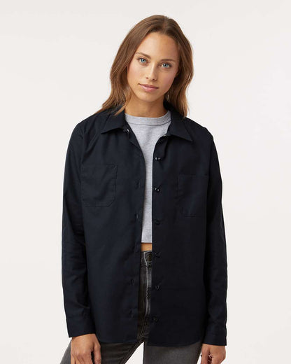 Dickies Women's Long Sleeve Industrial Work Shirt L5350 #colormdl_Black