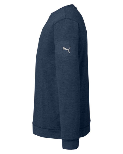 Puma Golf Men's Cloudspun Crewneck Sweatshirt 531279 #color_Navy Blazer